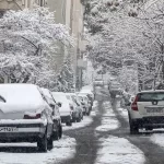 تهران یخ میزنذ/ تداوم بارش برف و باران در تهران تا دوشنبه