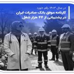 کارنامه موفق بانک صادرات ایران در پشتیبانی از 44 هزار شغل
